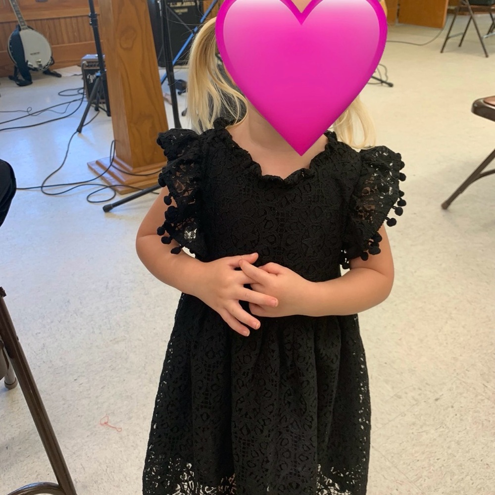 Black Lace Dress for Girls 4T or 110